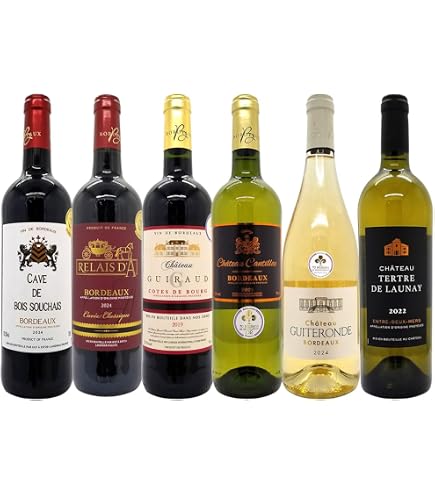 Amazon.co.jp: 【ALL 金賞 飲み比べ】フランス赤白ワイン(格上2本入)6